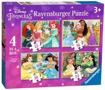 Disney kouzelné princezny 4 v 1 2D Puzzle;Dětské puzzle - obrázek 1 - Ravensburger