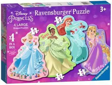 Disney Princess 4 Shap.Puz.in a box Puzzles;Puzzle Infantiles - imagen 1 - Ravensburger