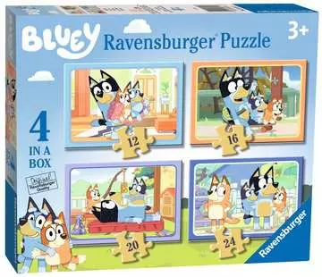 Bluey 4 in a box 12/16/20/24p Puzzle;Puzzle enfants - Image 1 - Ravensburger