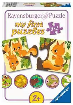 Moje první puzzle Zvířátka a mláďata 9x2 dílků 2D Puzzle;Dětské puzzle - obrázek 1 - Ravensburger