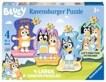 Bluey 4 Large Shaped Puzzles Puzzles;Puzzle Infantiles - imagen 1 - Ravensburger