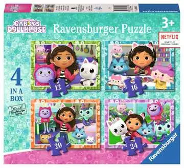 Gabby s Dollhouse 4 v 1 2D Puzzle;Dětské puzzle - obrázek 1 - Ravensburger