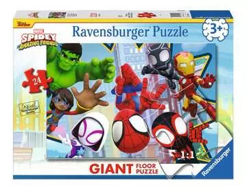 Spidey Friends Giant Floor Puzzle Puslespil;Puslespil for børn - Billede 1 - Ravensburger