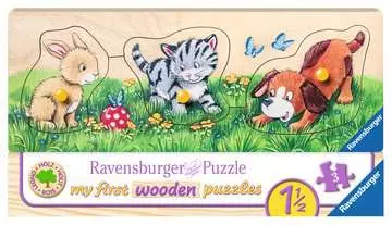 03203 7 マイファーストウッドパズル どうぶつ 3ピース パズル;お子様向けパズル - 画像 1 - Ravensburger