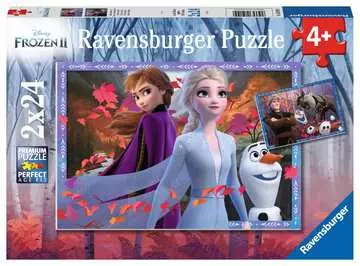 Puzzles 2x24 p - Vers des contrées glacées / Disney La Reine des Neiges 2 Puzzle;Puzzle enfants - Image 1 - Ravensburger