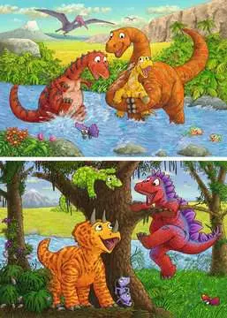 Dinosaurs at play         2x24p Puslespill;Barnepuslespill - bilde 2 - Ravensburger