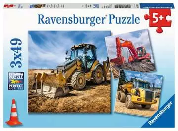 Véhicules de chantier en service Puzzle;Puzzle enfants - Image 1 - Ravensburger