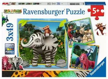 Puzzle, Zafari, Puzzle 3x49 Pezzi, Età Raccomandata 5+ Puzzle;Puzzle per Bambini - immagine 1 - Ravensburger