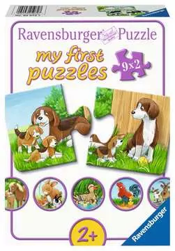 Zvířátka na dvoře 9x2 dílků 2D Puzzle;Dětské puzzle - obrázek 1 - Ravensburger