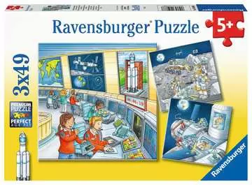 Auf Weltraummis.mit Tom   3x49p Puslespil;Puslespil for børn - Billede 1 - Ravensburger