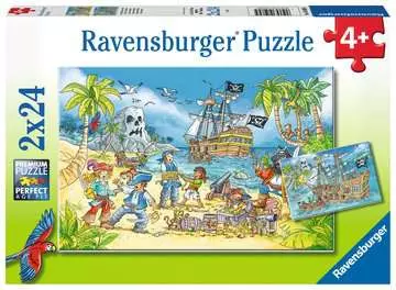 05089 5 冒険の島（24ピース×2） パズル;お子様向けパズル - 画像 1 - Ravensburger
