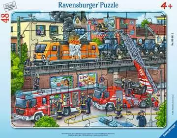 05093 2 消防車の活躍（48ピース） パズル;お子様向けパズル - 画像 1 - Ravensburger