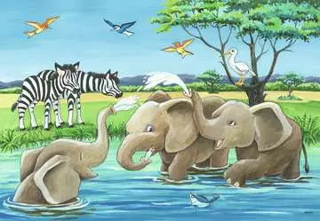 Baby Safari Animals       2x12p Pussel;Barnpussel - bild 3 - Ravensburger