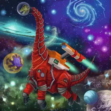 Dinosaurs in Space        3x49p Puslespill;Barnepuslespill - bilde 4 - Ravensburger