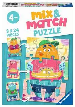 Monsters Mix & Match Puzzle Puslespil;Puslespil for børn - Billede 1 - Ravensburger