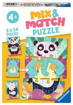 Animals Mix & Match Puzzle Puslespil;Puslespil for børn - Billede 1 - Ravensburger