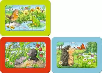 Kleine Gartentiere        3x6p Puslespil;Puslespil for børn - Billede 2 - Ravensburger