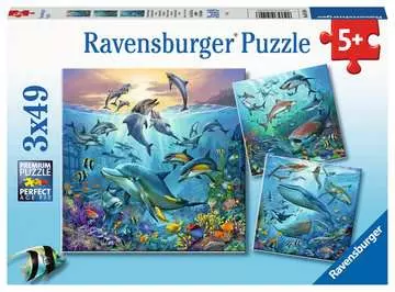 Pod vodou 3x49 dílků 2D Puzzle;Dětské puzzle - obrázek 1 - Ravensburger