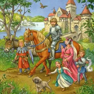 Ritterturn. im Mittelalter3x49p Pussel;Barnpussel - bild 4 - Ravensburger