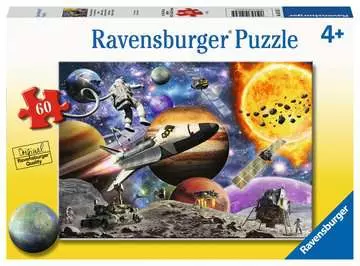 Vesmírný průzkum 60 dílků 2D Puzzle;Dětské puzzle - obrázek 1 - Ravensburger