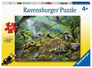 Obyvatelé deštného pralesa 60 dílků 2D Puzzle;Dětské puzzle - obrázek 1 - Ravensburger