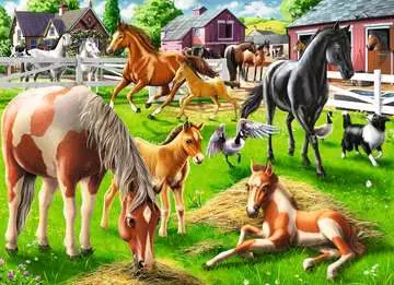 Šťastní koně 60 dílků 2D Puzzle;Dětské puzzle - obrázek 2 - Ravensburger