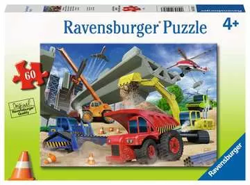 Stavební vozidla 60 dílků 2D Puzzle;Dětské puzzle - obrázek 1 - Ravensburger