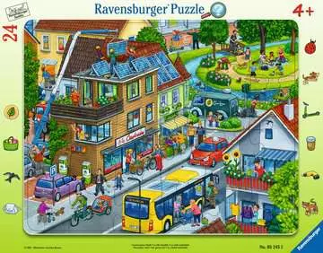 Naše město plné zeleně 24 dílků 2D Puzzle;Dětské puzzle - obrázek 1 - Ravensburger