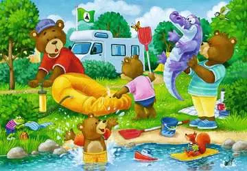 Medvědí rodina kempuje 2x24 dílků 2D Puzzle;Dětské puzzle - obrázek 2 - Ravensburger