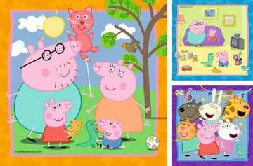 Prasátko Peppa 3x49 dílků 2D Puzzle;Dětské puzzle - obrázek 2 - Ravensburger