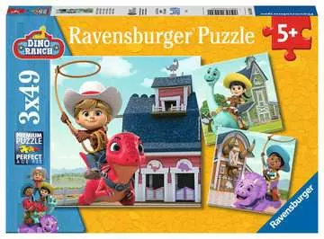 AT Dino Ranch             3x49p Puslespill;Barnepuslespill - bilde 1 - Ravensburger