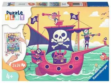 Puzzle & Play Piráti a země na dohled 2x24 dílků 2D Puzzle;Dětské puzzle - obrázek 1 - Ravensburger