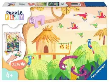 Puzzle & Play Výprava do džungle 2x24 dílků 2D Puzzle;Dětské puzzle - obrázek 1 - Ravensburger