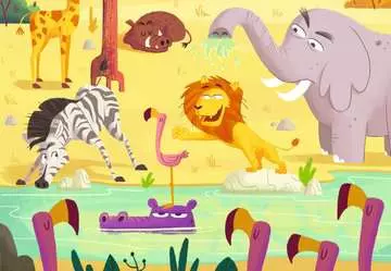 Puzzle & Play Dobrodružství na safari 2x24 dílků 2D Puzzle;Dětské puzzle - obrázek 3 - Ravensburger
