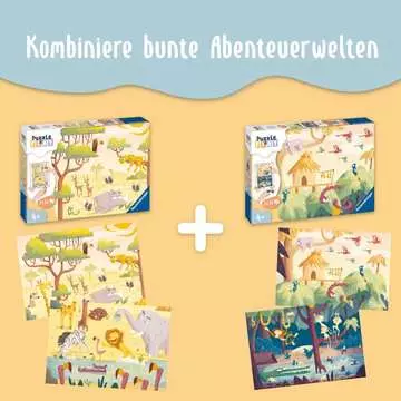 Puzzle & Play Dobrodružství na safari 2x24 dílků 2D Puzzle;Dětské puzzle - obrázek 9 - Ravensburger