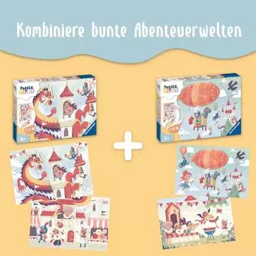 Puzzle & Play Drak na zámku 2x24 dílků 2D Puzzle;Dětské puzzle - obrázek 8 - Ravensburger