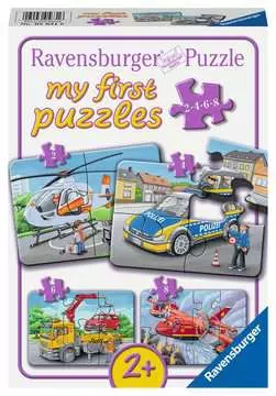 My Emergency Vehicles 2/4/6/8p Puslespill;Barnepuslespill - bilde 1 - Ravensburger