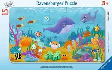 Zvířata pod mořskou hladinou 15 dílků 2D Puzzle;Dětské puzzle - obrázek 1 - Ravensburger