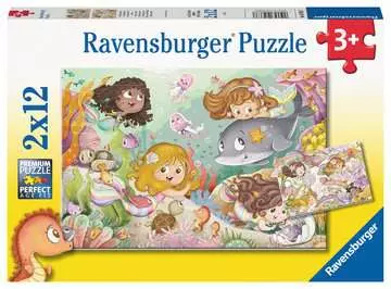 Víly a mořské panny 2x12 dílků 2D Puzzle;Dětské puzzle - obrázek 1 - Ravensburger