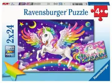 Jednorožec a Pegas 2x24 dílků 2D Puzzle;Dětské puzzle - obrázek 1 - Ravensburger