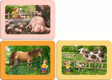 Exploring The Farm 3x6p Palapelit;Lasten palapelit - Kuva 2 - Ravensburger