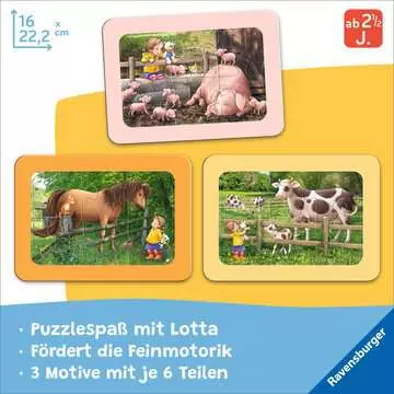 Exploring The Farm 3x6p Puslespil;Puslespil for børn - Billede 6 - Ravensburger
