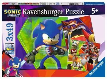 Puzzles 3x49 p - Les aventures de Sonic / Sonic Prime Puzzle;Puzzle enfants - Image 1 - Ravensburger
