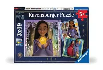 Puzzles 3x49 p - Le souhait d Asha / Disney Wish Puzzle;Puzzle enfants - Image 1 - Ravensburger