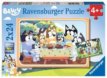 Puzzles 2x24 p - C est parti avec Bluey ! Puzzle;Puzzle enfants - Image 1 - Ravensburger