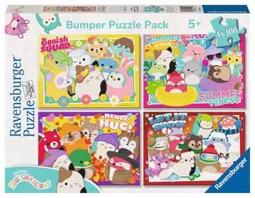Squishmallows Bumper Pack 4x100p Puzzles;Puzzle Infantiles - imagen 1 - Ravensburger