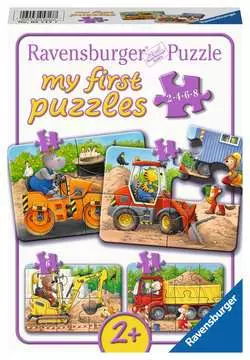 Zvířata na staveništi 2/4/6/8 dílků 2D Puzzle;Dětské puzzle - obrázek 1 - Ravensburger