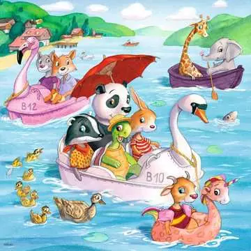 Zvířátka a vodní plavidla 3x49 dílků 2D Puzzle;Dětské puzzle - obrázek 2 - Ravensburger