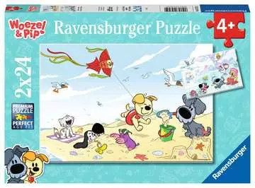 Woezel&Pip:Zomer en winter2x24p Puzzle;Puzzle enfants - Image 1 - Ravensburger