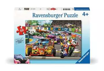 Závod rychlých kol 60 dílků 2D Puzzle;Dětské puzzle - obrázek 1 - Ravensburger